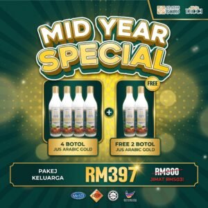 Jus Arabic Gold 6 Botol