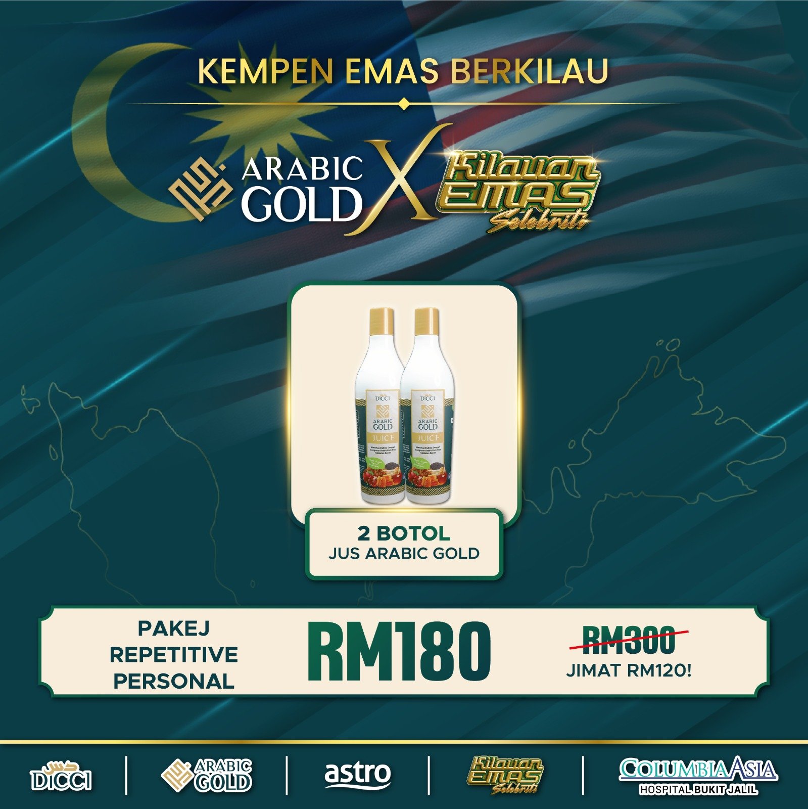 Jus Arabic Gold 2 Botol